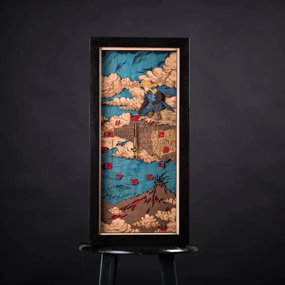 THE HYRULE 3D WOOD WALL CLOCK. LINK EDITION ZeWood Inc.