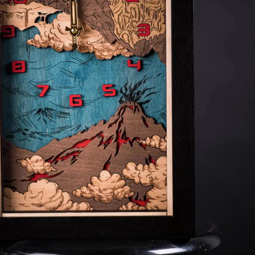 THE HYRULE 3D WOOD WALL CLOCK. LINK EDITION ZeWood Inc.