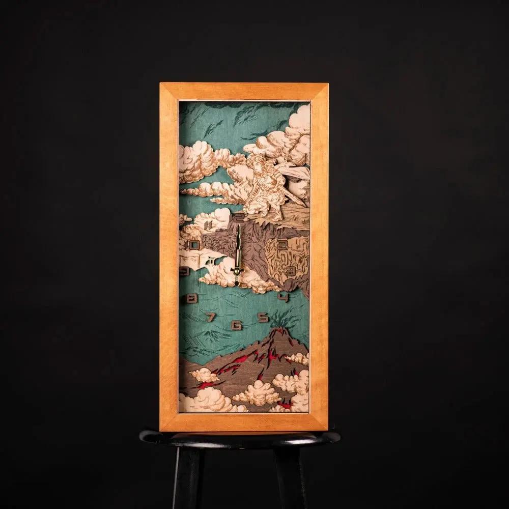 THE HYRULE 3D WOOD WALL CLOCK. LINK EDITION ZeWood Inc.