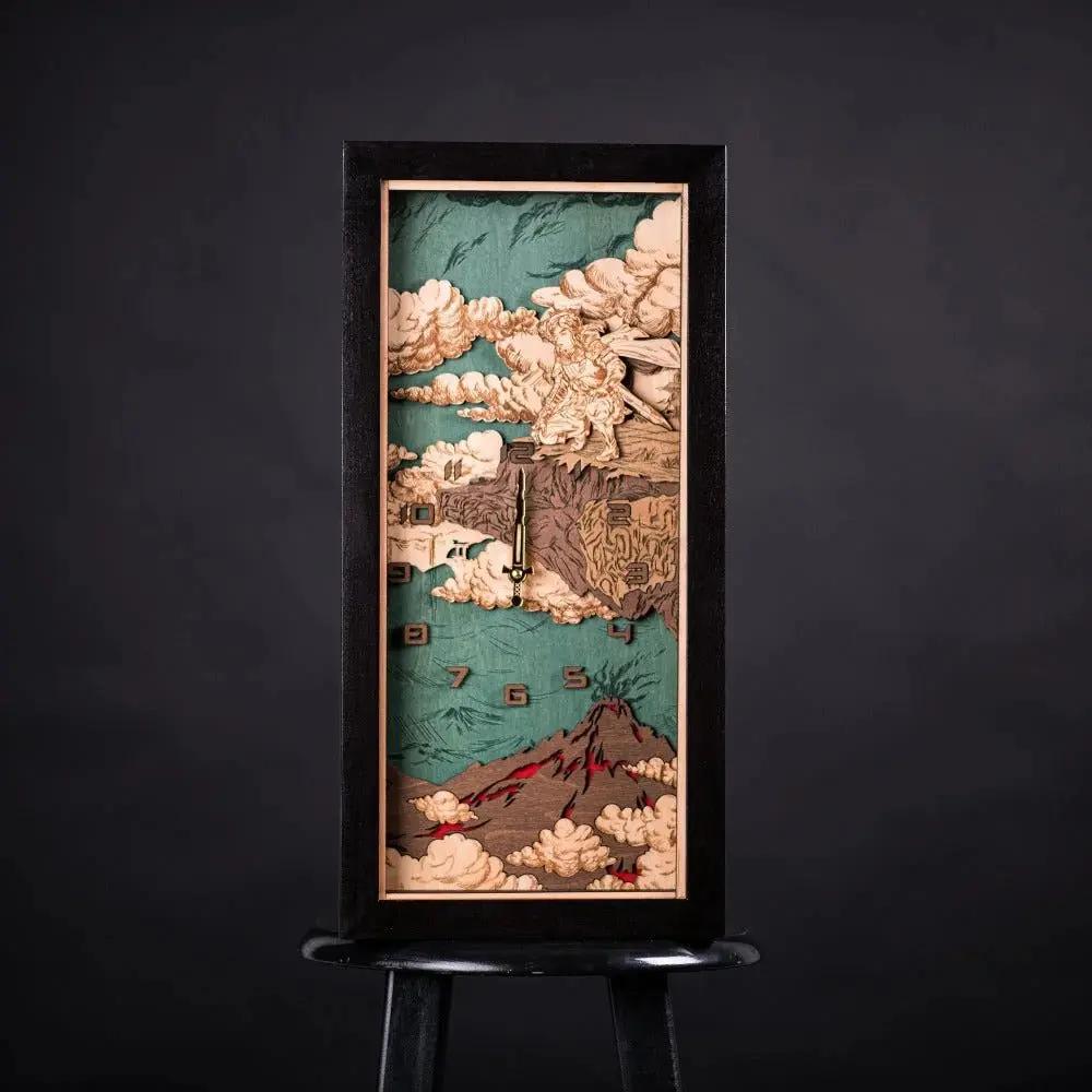 THE HYRULE 3D WOOD WALL CLOCK. LINK EDITION ZeWood Inc.