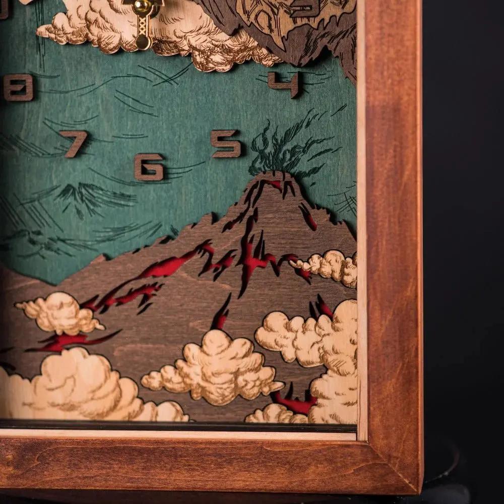 THE HYRULE 3D WOOD WALL CLOCK. LINK EDITION ZeWood Inc.