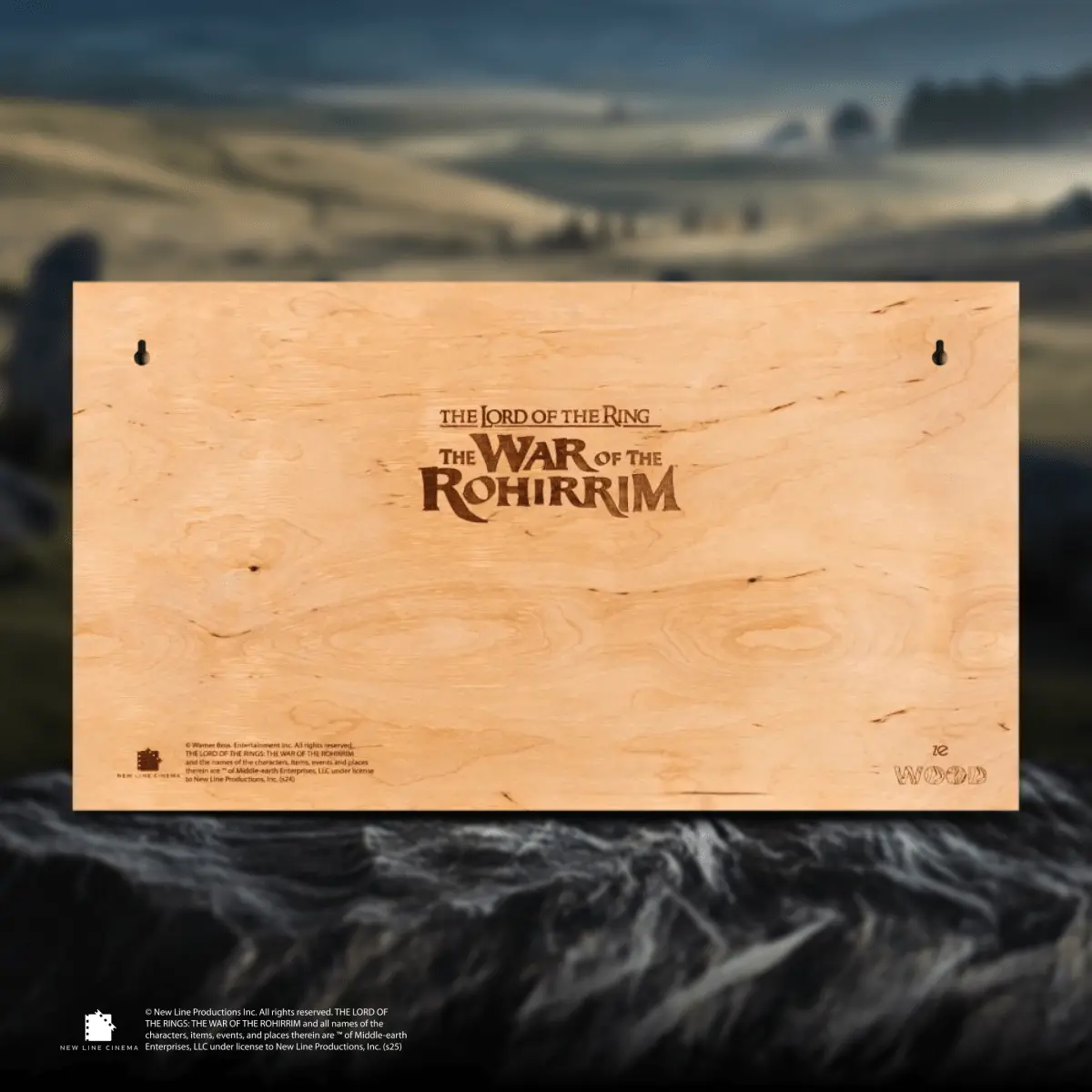 THE WAR OF THE ROHIRRIM ROHAN 3D WOOD MAP ZeWood Inc.