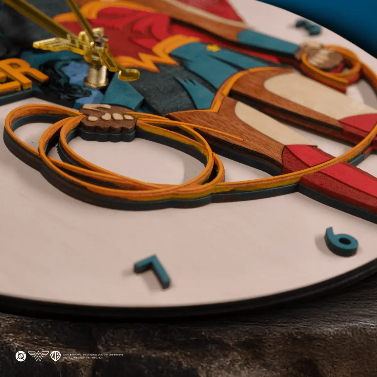 WONDER WOMAN™ 3D WALL CLOCK ZeWood Inc.