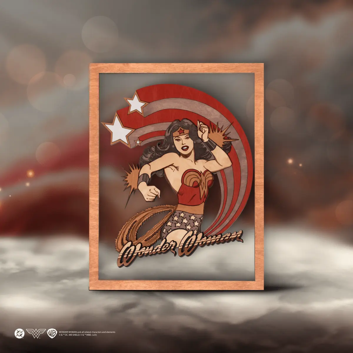 WONDER WOMAN™ 3D WOOD POSTER ZeWood Inc.