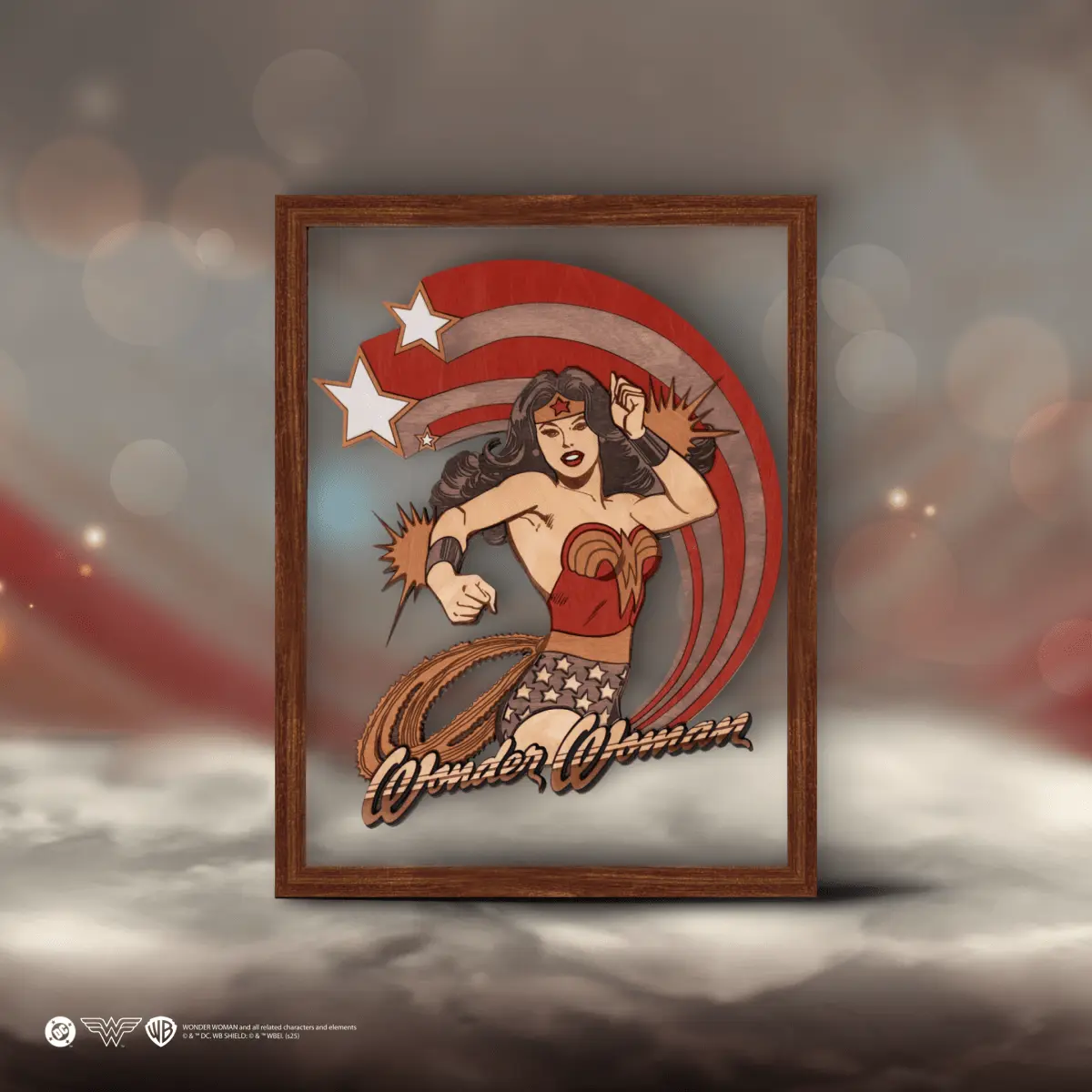 WONDER WOMAN™ 3D WOOD POSTER ZeWood Inc.