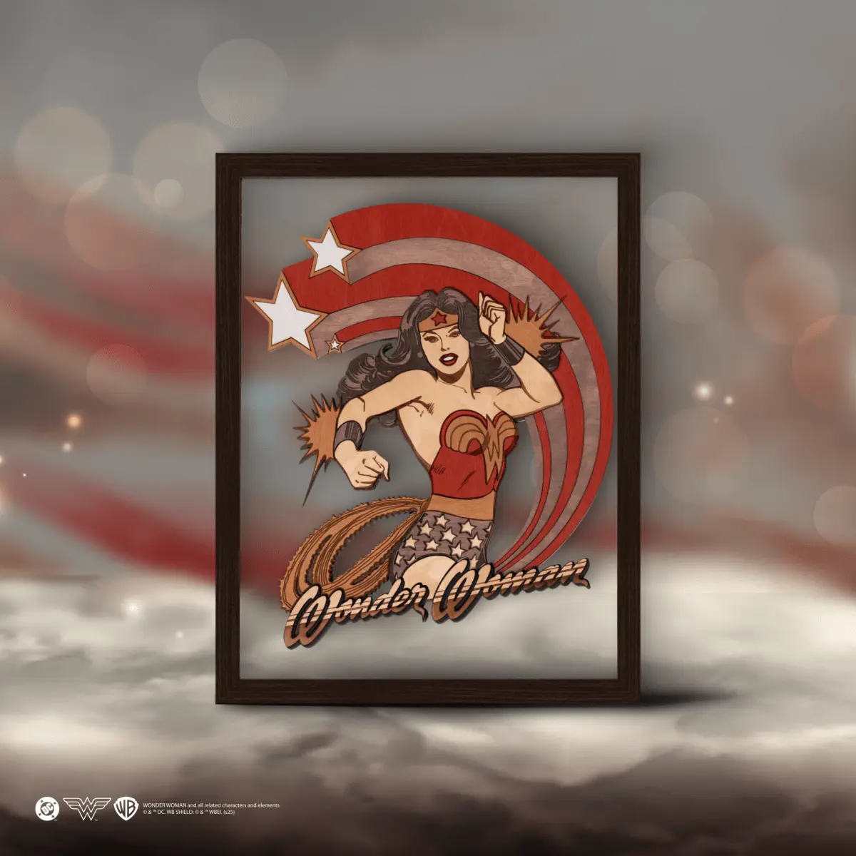 WONDER WOMAN™ 3D WOOD POSTER ZeWood Inc.