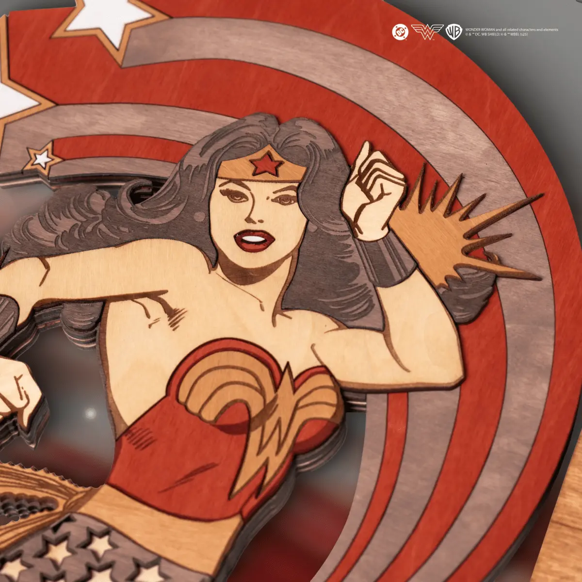 WONDER WOMAN™ 3D WOOD POSTER ZeWood Inc.